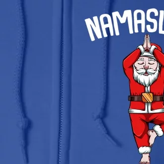 Funny Santa Claus Yoga Pose Namasleigh Namaste Christmas Great Gift Full Zip Hoodie