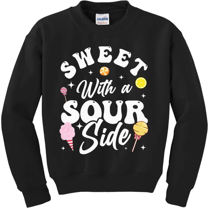 Funny Sweets Candy Patch Sweet With A Sour Side Kids Sweatshirt