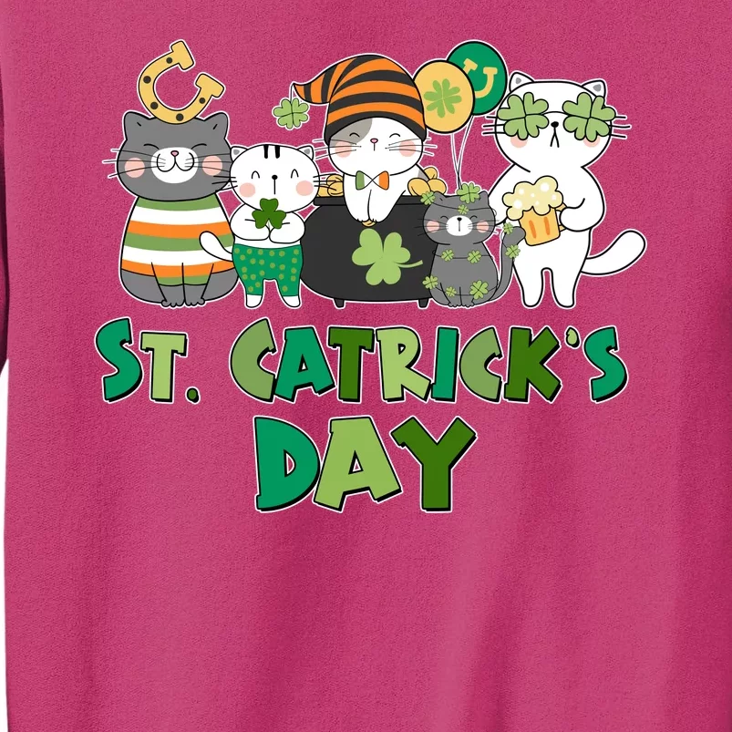 Funny St Catrick's Day St Patrick's Day Cats Sweatshirt