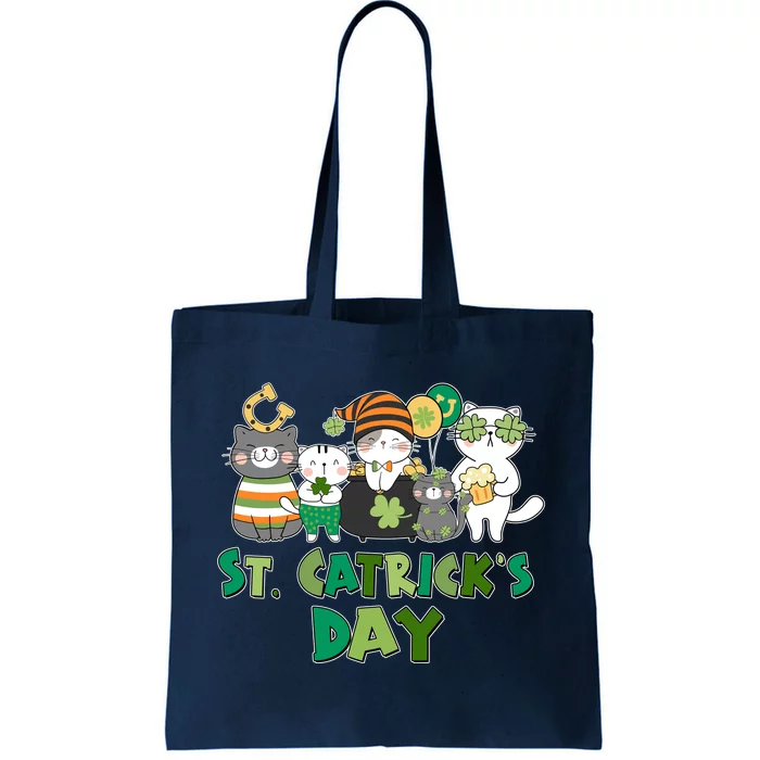 Funny St Catrick's Day St Patrick's Day Cats Tote Bag