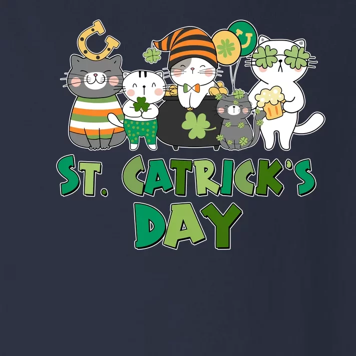 Funny St Catrick's Day St Patrick's Day Cats Toddler Long Sleeve Shirt