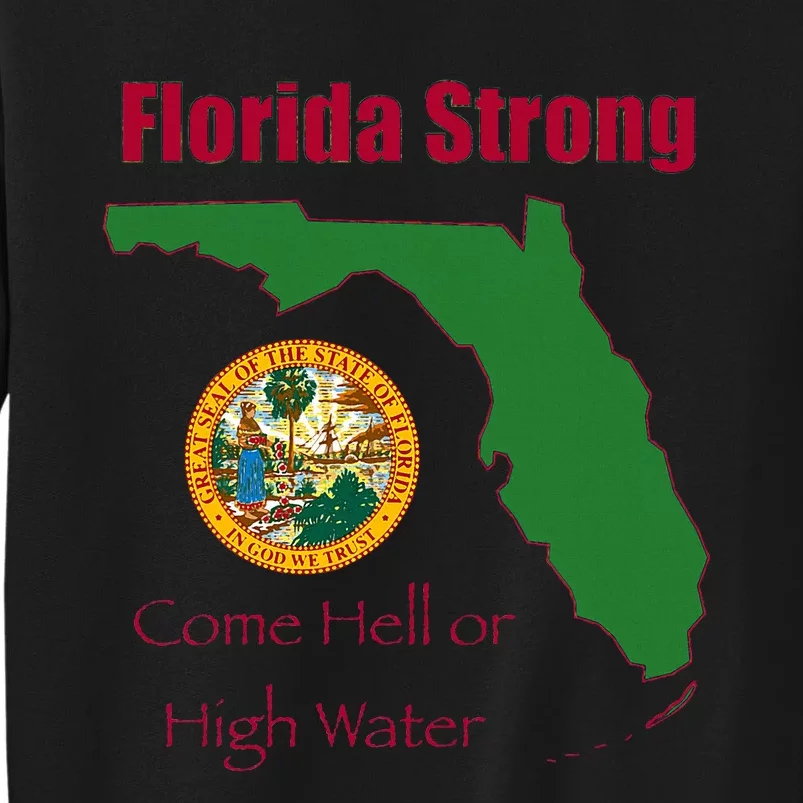 Florida Strong Come Hell Or High Water Tall Sweatshirt