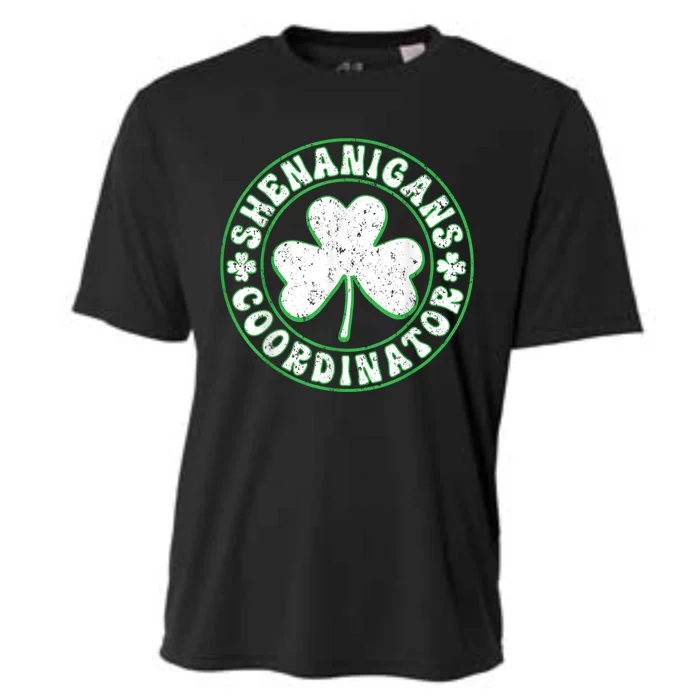 Funny Shenanigans Coordinator For St Patricks Day Cooling Performance Crew T-Shirt