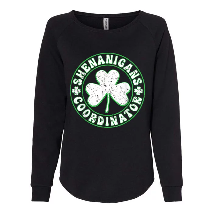 Funny Shenanigans Coordinator For St Patricks Day Womens California Wash Sweatshirt