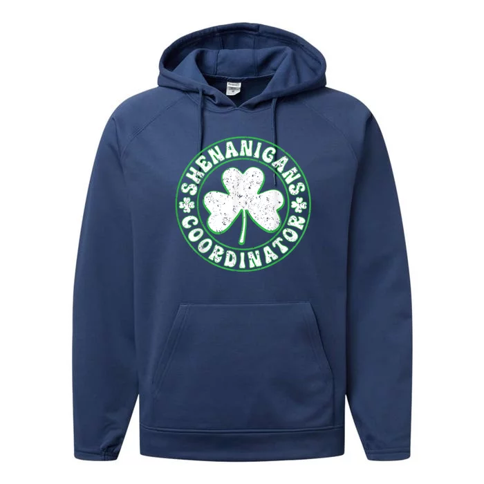 Funny Shenanigans Coordinator For St Patricks Day Performance Fleece Hoodie