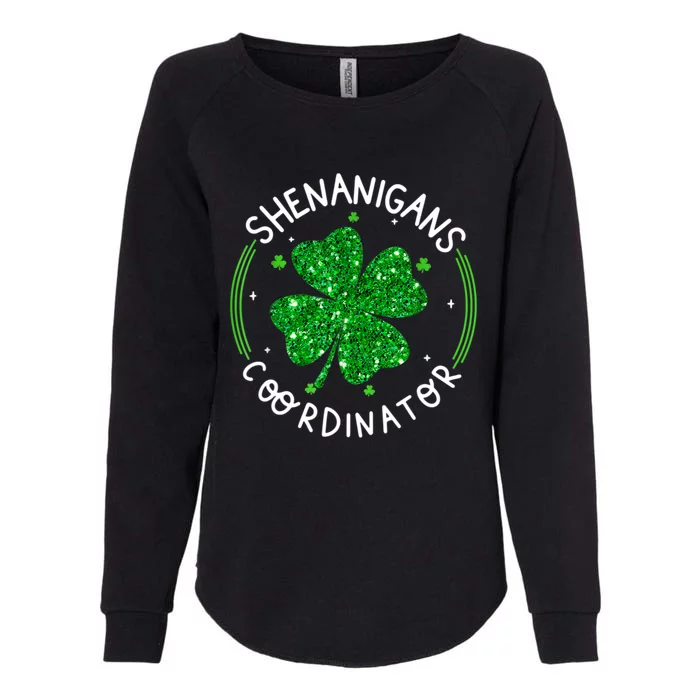 Funny Shenanigans Coordinator For St Patricks Day Womens California Wash Sweatshirt