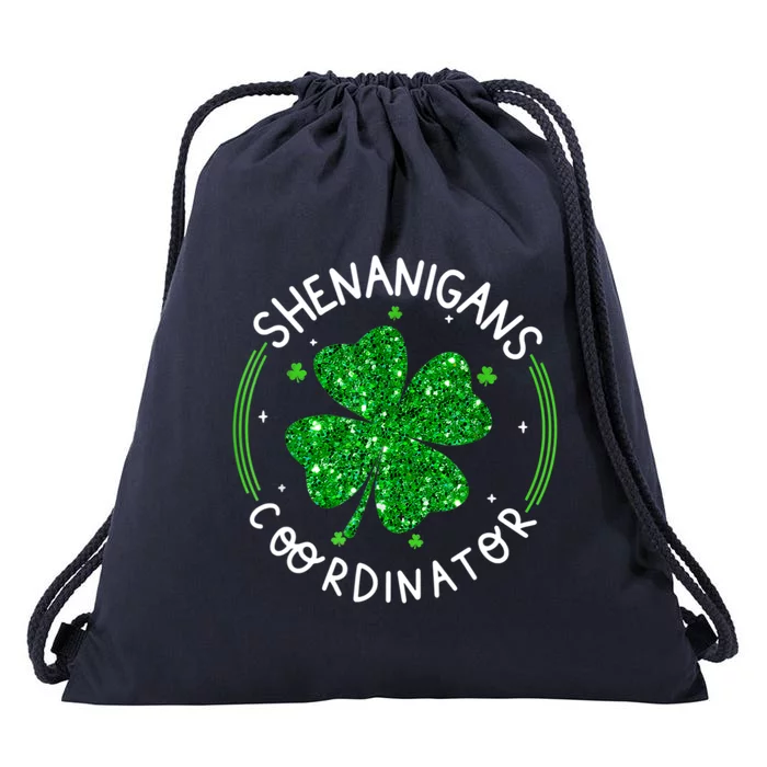 Funny Shenanigans Coordinator For St Patricks Day Drawstring Bag