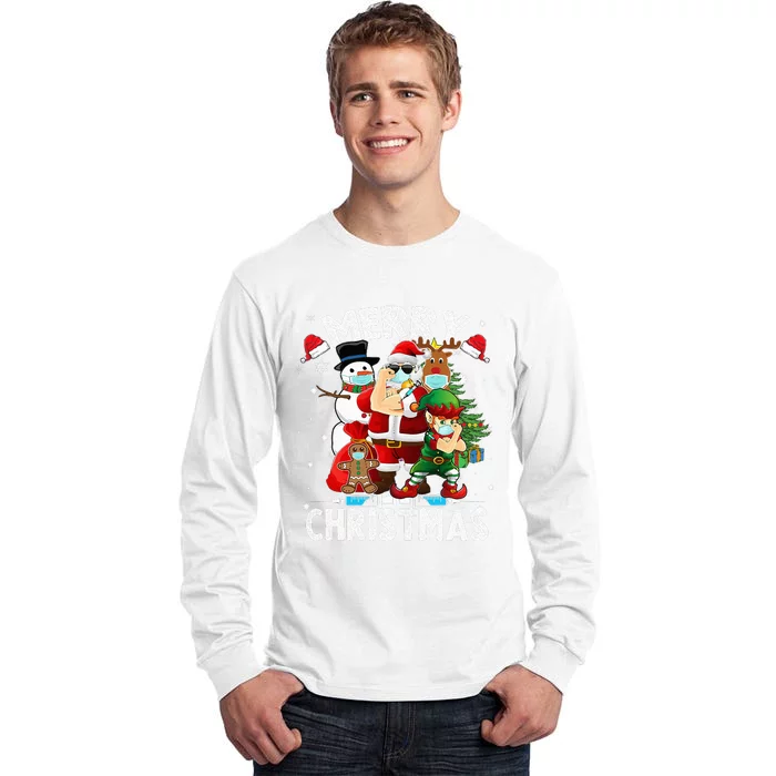 Festive Santa Claus Holiday Cheer Tall Long Sleeve T-Shirt