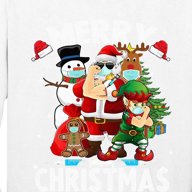 Festive Santa Claus Holiday Cheer Tall Long Sleeve T-Shirt