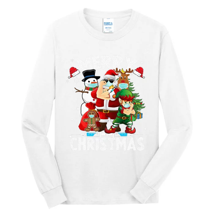 Festive Santa Claus Holiday Cheer Tall Long Sleeve T-Shirt