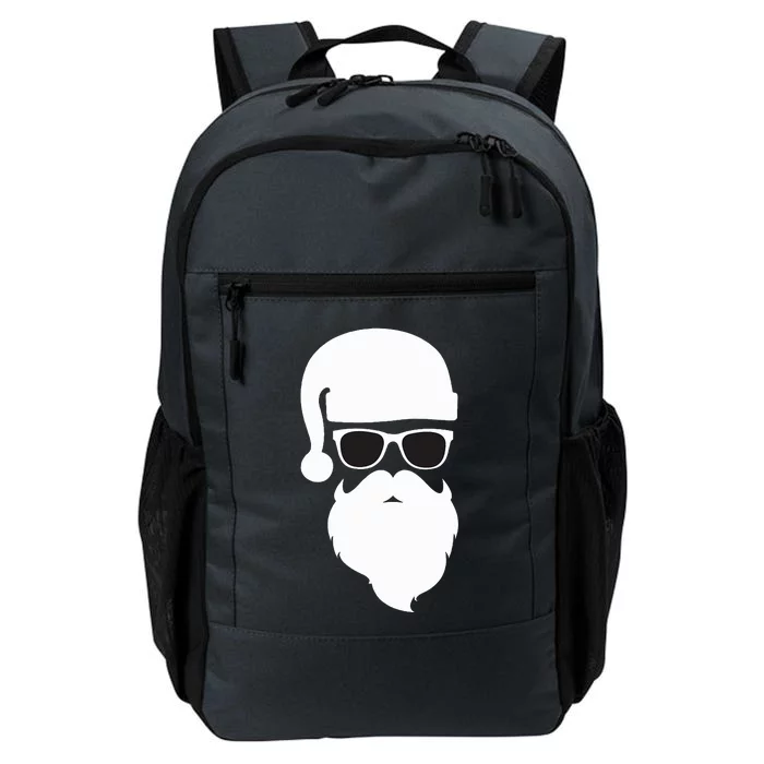 Funny Santa Claus Face Sunglasses with Hat Beard Christmas Daily Commute Backpack