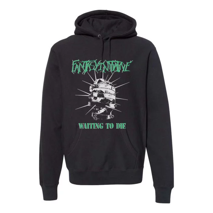 Fantasyinitiative Skull Cage Waiting To Die Premium Hoodie