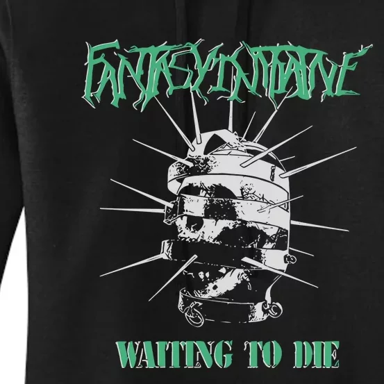 Fantasyinitiative Skull Cage Waiting To Die Women's Pullover Hoodie