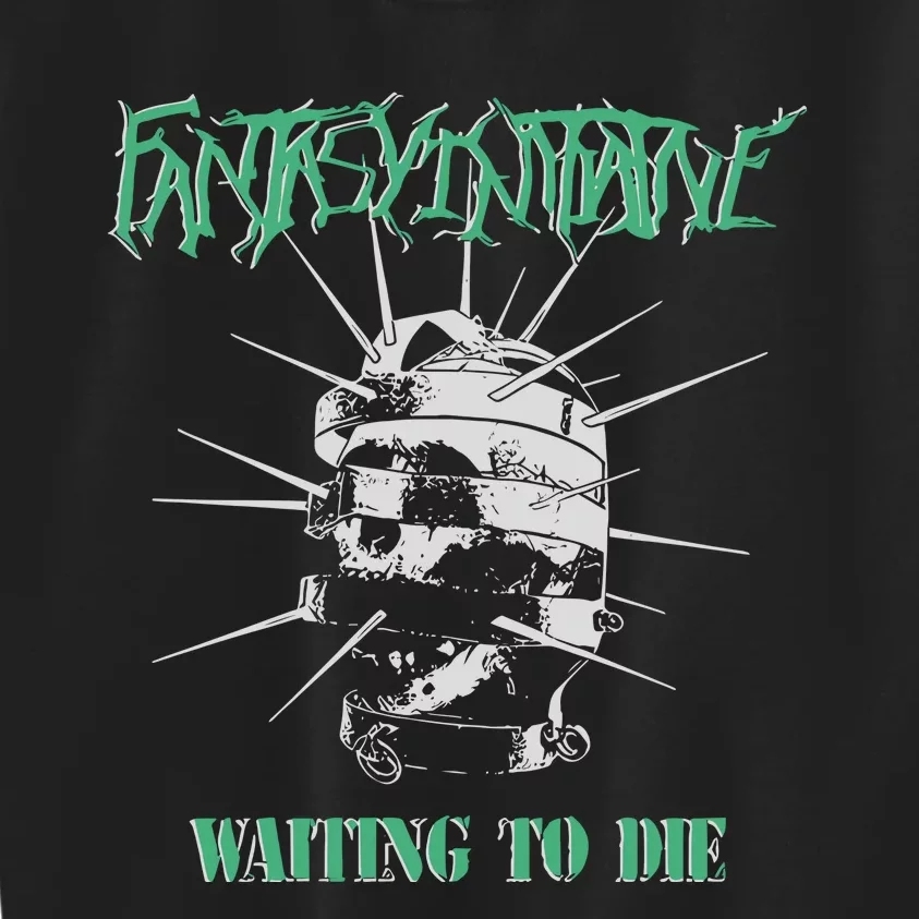 Fantasyinitiative Skull Cage Waiting To Die Kids Sweatshirt