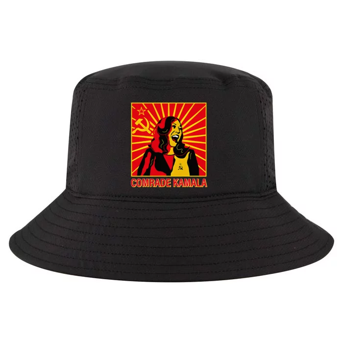 Fun Socialist Comrade Kamala Commie La Harris 2024 Kammunism Cool Comfort Performance Bucket Hat