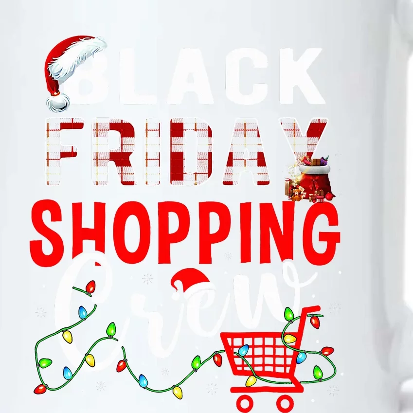 Friday Shopping Crew Xmas Lights Black Shopping Family Black Color Changing Mug