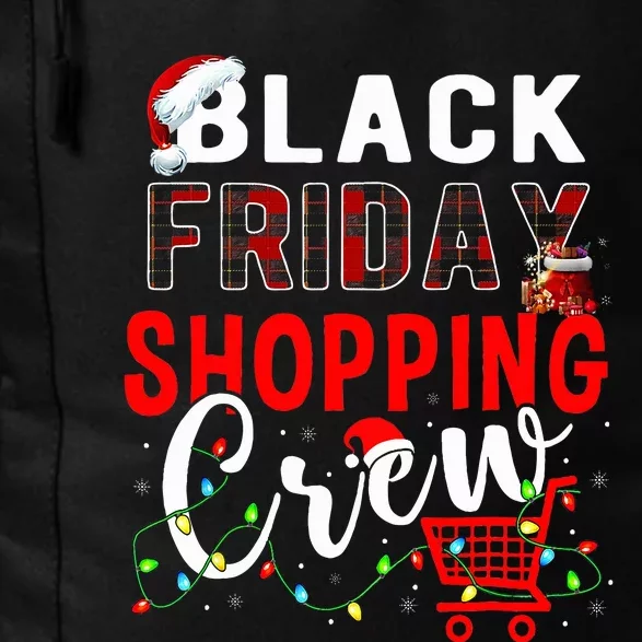 Friday Shopping Crew Xmas Lights Black Shopping Family Daily Commute Backpack