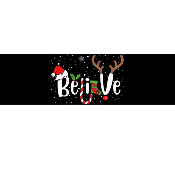 Festive Santa Claus Holiday Pajama Set Bumper Sticker