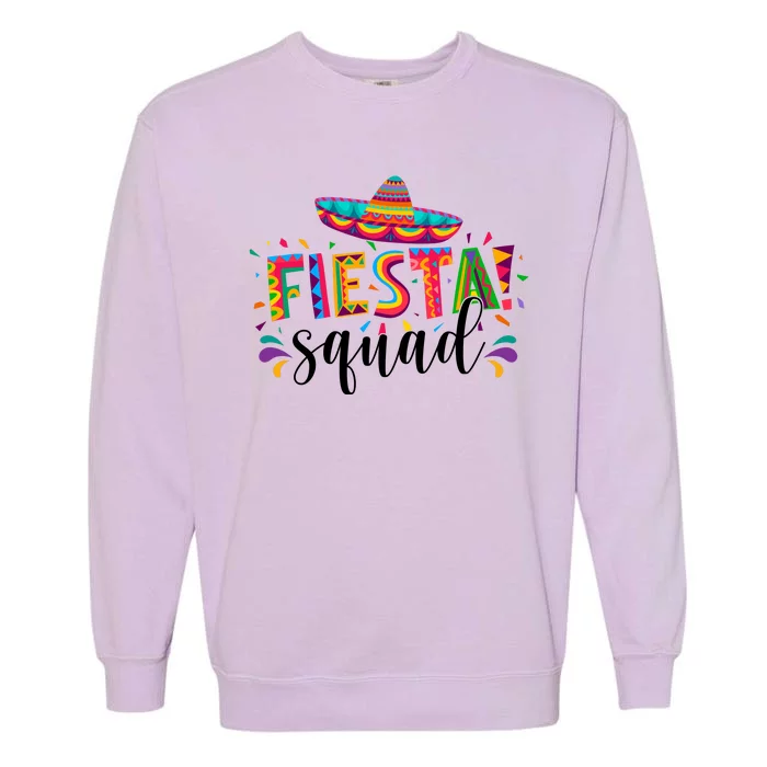 Fiesta Squad Cinco De Mayo Party Garment-Dyed Sweatshirt