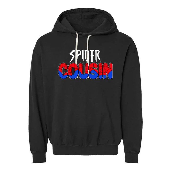 Funny Spider Cousin Matching Family Shirts Garment-Dyed Fleece Hoodie