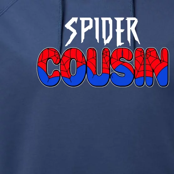 Funny Spider Cousin Matching Family Shirts Performance Fleece Hoodie