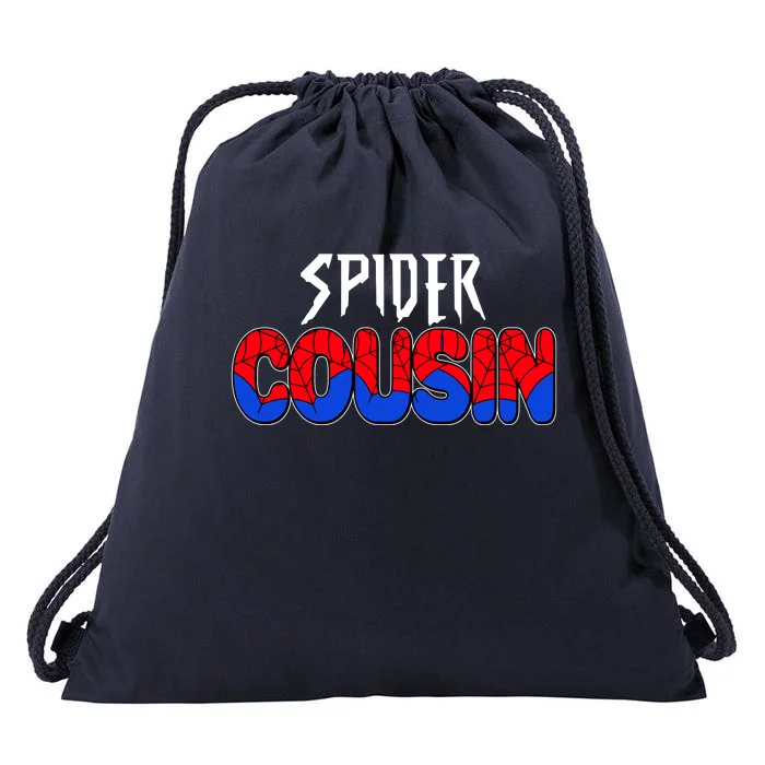 Funny Spider Cousin Matching Family Shirts Drawstring Bag