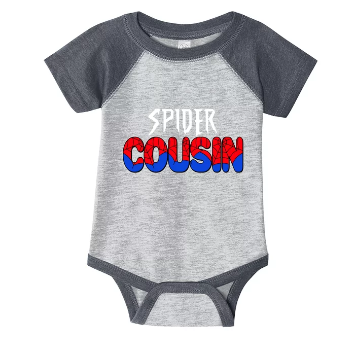 Funny Spider Cousin Matching Family Shirts Infant Baby Jersey Bodysuit