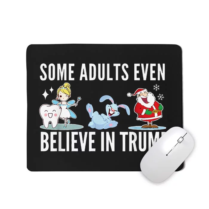 Funny Santa Clause Easter Bunny Tooth Fairy Laughing Trump Mousepad