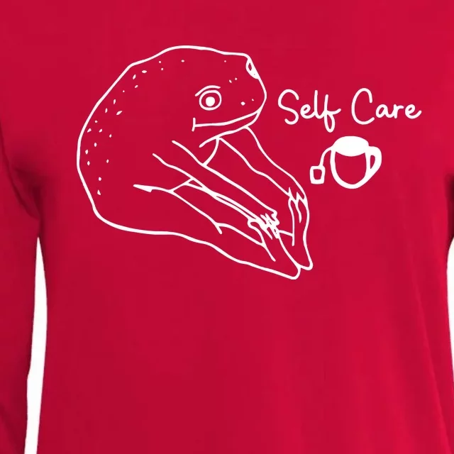 Frog Self Care Womens Cotton Relaxed Long Sleeve T-Shirt