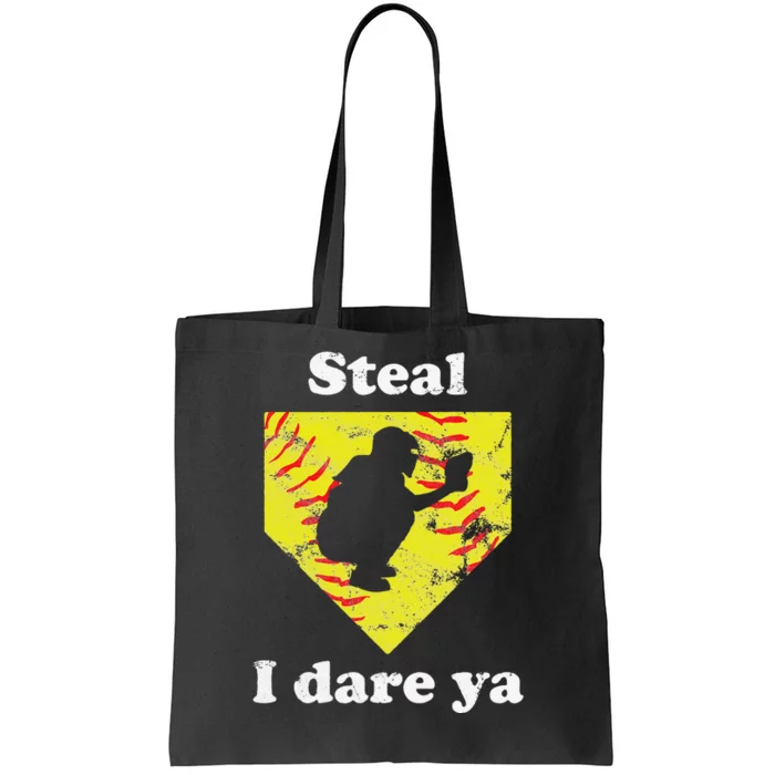 Funny Softball Catcher Tote Bag