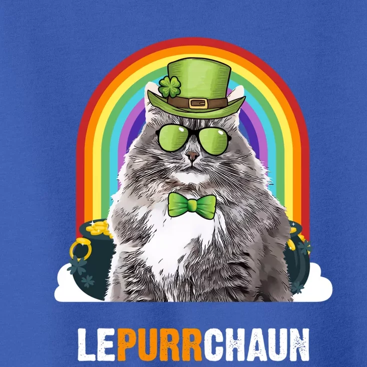 Funny Siberian Cat Lepurrchaun St Patricks Day Gift Toddler T-Shirt