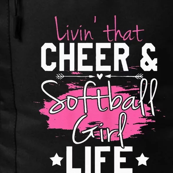 Funny Softball Cheer Lover Graphic Women Cheerleader Daily Commute Backpack