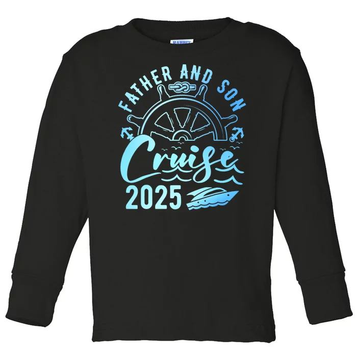 Father Son Cruise 2025 FatherS Day Vacation Cruise Ship Toddler Long Sleeve Shirt