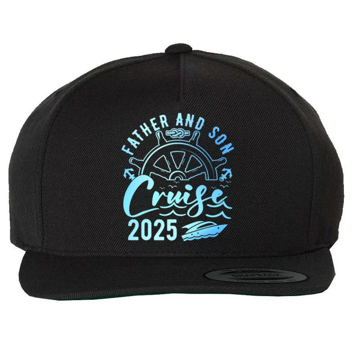 Father Son Cruise 2025 FatherS Day Vacation Cruise Ship Wool Snapback Cap