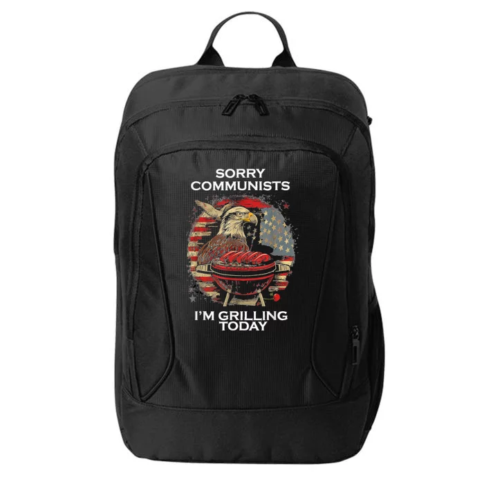 Funny Sorry Communists Im Grilling Today City Backpack