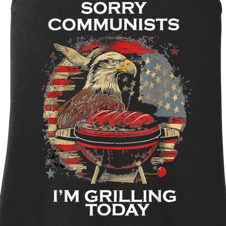 Funny Sorry Communists Im Grilling Today Ladies Essential Tank