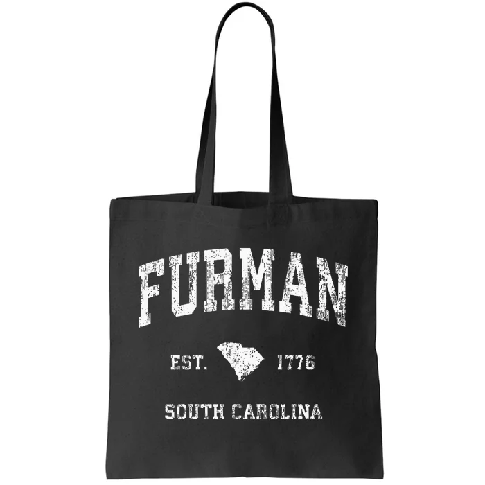 Furman South Carolina SC Vintage Athletic Sports Tote Bag