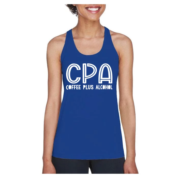 Funny Saying Cpa Finance Banking Accounting Sarcasm Office Funny Gift Women's Racerback Tank