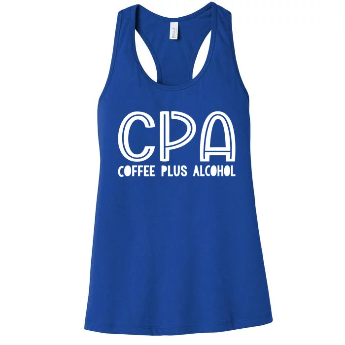 Funny Saying Cpa Finance Banking Accounting Sarcasm Office Funny Gift Women's Racerback Tank