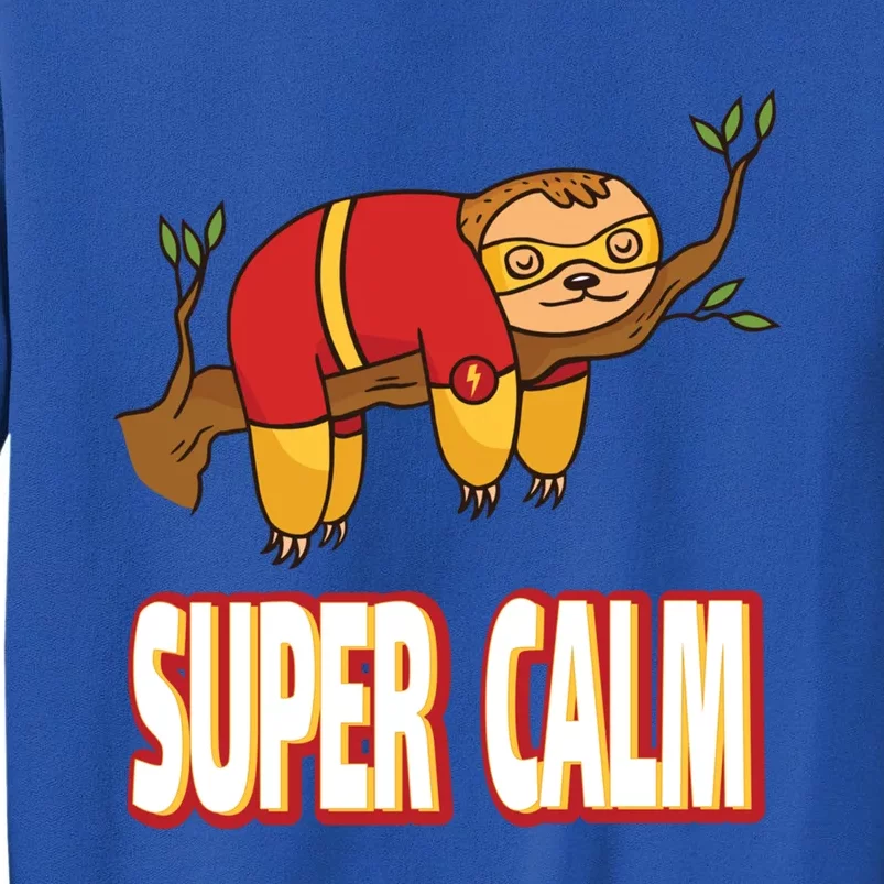 Faultier Super Calm Sloth Nope Not Today Hero Hel Cool Gift Tall Sweatshirt