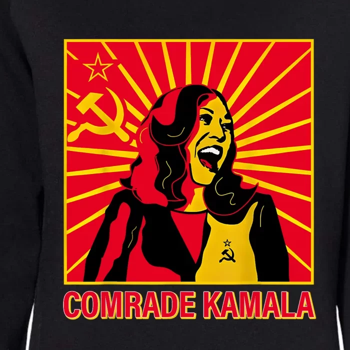 Fun Socialist Comrade Kamala Commie La Harris 2024 Kammunism Womens California Wash Sweatshirt