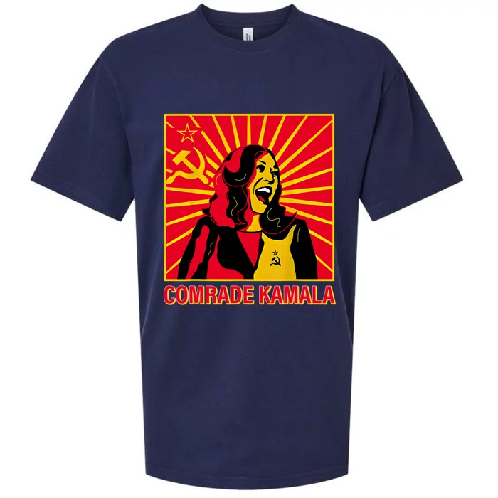 Fun Socialist Comrade Kamala Commie La Harris 2024 Kammunism Sueded Cloud Jersey T-Shirt