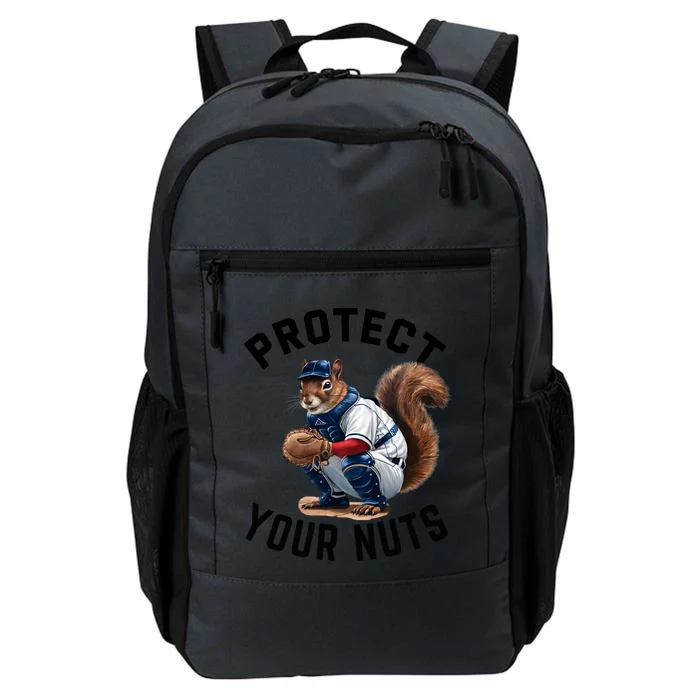 Funny Squirrel Catcher Baseball Lover Protect Your Nuts Gift Daily Commute Backpack