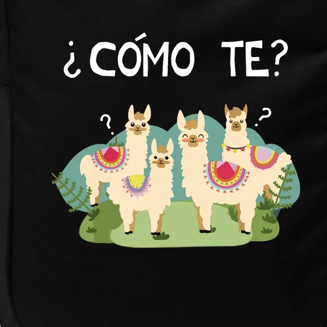 Funny Spanish Como Te Llama Llama Impact Tech Backpack