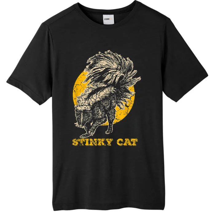 Funny Skunk Cat ChromaSoft Performance T-Shirt