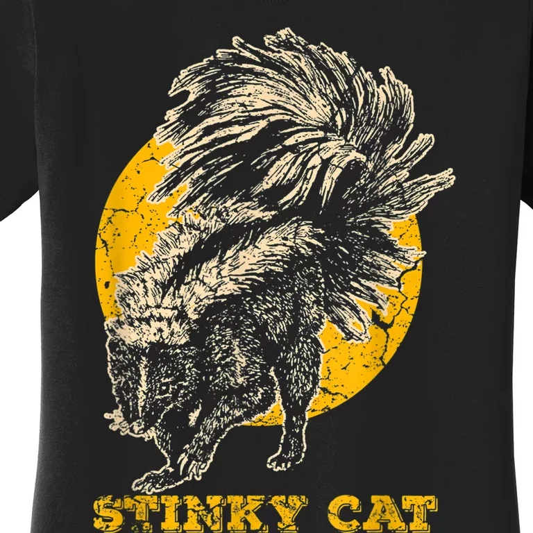 Funny Skunk Cat Women's T-Shirt