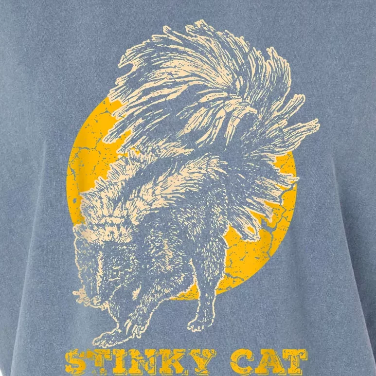 Funny Skunk Cat Garment-Dyed Women's Muscle Tee