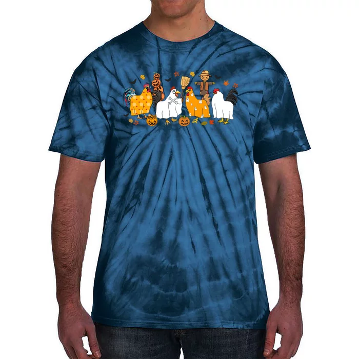 Fall Season Chicken Farmer Farm Tie-Dye T-Shirt