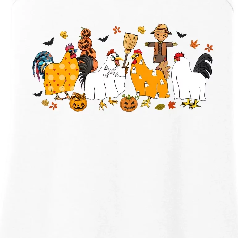 Fall Season Chicken Farmer Farm Ladies Essential Tank