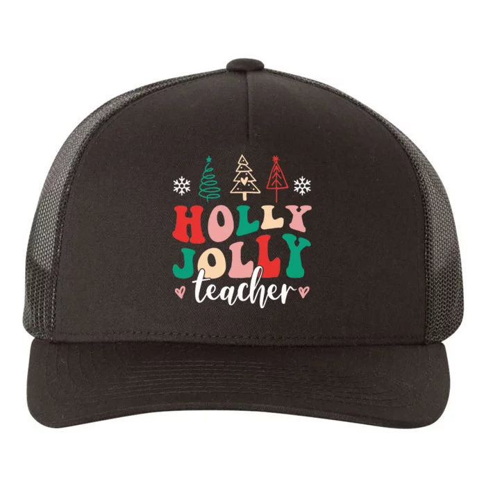 Festive Santa Christmas Teacher Humor Xmas Yupoong Adult 5-Panel Trucker Hat